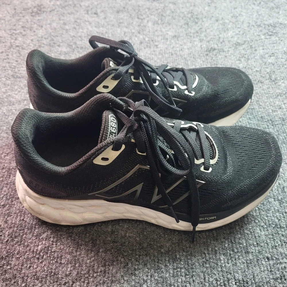 New Balance Fresh Foam 680 v8‎ Womens Running Shoes Black White W680LK8 Size 7.5